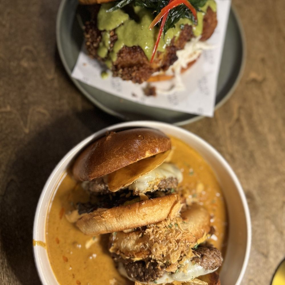 Black Ruby - Massaman burger, green curry chicken sandwich - Asian Fusion Near Me - Cambridge, Massachusetts Black Ruby - Massaman burger, green curry chicken sandwich - Asian Fusion Near Me - Cambridge, Massachusetts