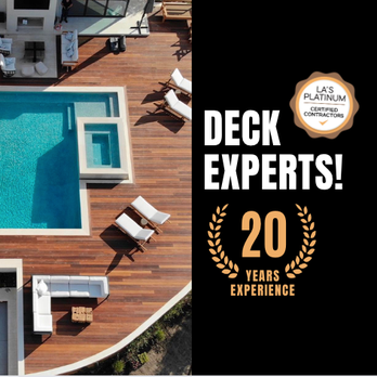 LA Decks - Deck experts for 20 years! Deck builder in Los Angeles, CA 
deck builders, deck refinishing, decking, serving La county and Orange County - General Contractors Near Me - Los Angeles, California