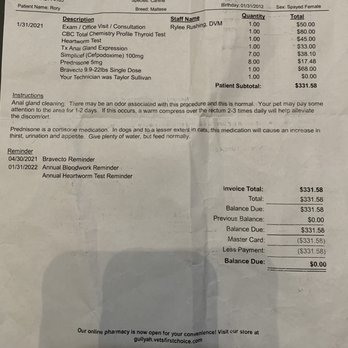 Gully Animal Hospital - Who wants to pay twice ? This is a mistake on their part, what happened to making a wrong right ??? - Veterinarians Near Me - Arlington, Texas Gully Animal Hospital - Who wants to pay twice ? This is a mistake on their part, what happened to making a wrong right ??? - Veterinarians Near Me - Arlington, Texas