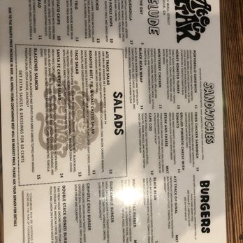 Ate Track - the menu for the restaurant - New American Near Me - Cartersville, Georgia