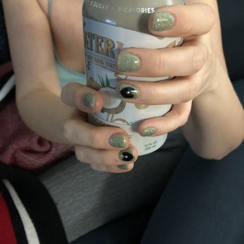 Allure Nail Spa - Powder nails with heart detail - Nail Salons Near Me - Gaithersburg, Maryland Allure Nail Spa - Powder nails with heart detail - Nail Salons Near Me - Gaithersburg, Maryland
