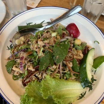 Thip Khao - Laab E'kae (Alligator Salad served with purple sticky rice) - Laotian Near Me - Washington, DC, District of Columbia Thip Khao - Laab E'kae (Alligator Salad served with purple sticky rice) - Laotian Near Me - Washington, DC, District of Columbia