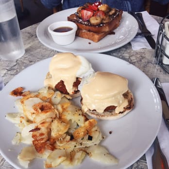 Cafe M - Crab cake Benedict and cinnamon stuffed French toast - Breakfast & Brunch Near Me - Berkeley, California Cafe M - Crab cake Benedict and cinnamon stuffed French toast - Breakfast & Brunch Near Me - Berkeley, California