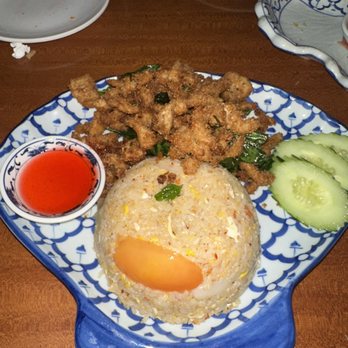 Thai Ocha - thai herbal chicken with fried rice - Thai Near Me - Denton, Texas