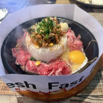 Tao's Fresh - Sizzling Kimchi Beef Rice with fried Egg and garlic butter - Asian Fusion Near Me - San Lorenzo, California Tao's Fresh - Sizzling Kimchi Beef Rice with fried Egg and garlic butter - Asian Fusion Near Me - San Lorenzo, California