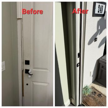 Naran Handyman - Repair of door jamb and trim - Handyman Near Me - Irvine, California Naran Handyman - Repair of door jamb and trim - Handyman Near Me - Irvine, California