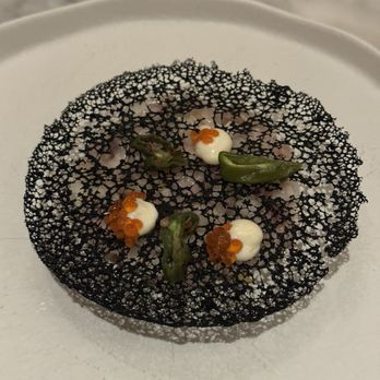 Umi By Vikram Garg - Kampachi with squid ink crustini - Seafood Near Me - Honolulu, Hawaii Umi By Vikram Garg - Kampachi with squid ink crustini - Seafood Near Me - Honolulu, Hawaii
