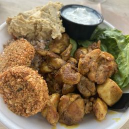 Bowl with hummus