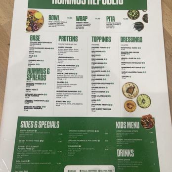 Hummus Republic - Menu - Mediterranean Near Me - Stockton, California