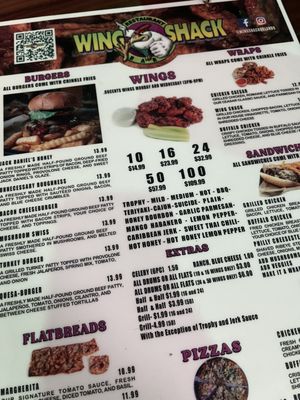 Menu photo 6 Wing Shack Orlando, FL