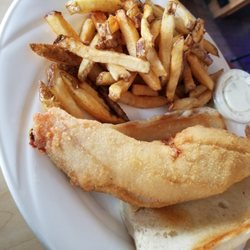 Sandbar Grill - Fish Sandwich with fresh cut fries yummy