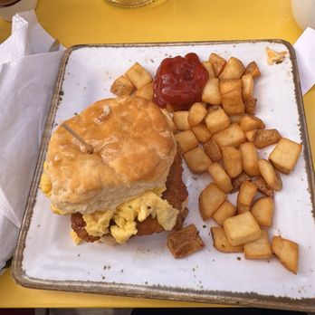 Leeland House - Honey Chicken Biscuit - Breakfast & Brunch Near Me - Houston, Texas