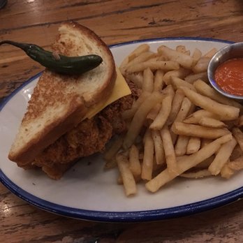 The Rustic - Chicken and cheese! (Very filling after half of sandwich) - New American Near Me - Dallas, Texas