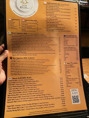 Menu photo 7 Moon Blowing Rock, NC