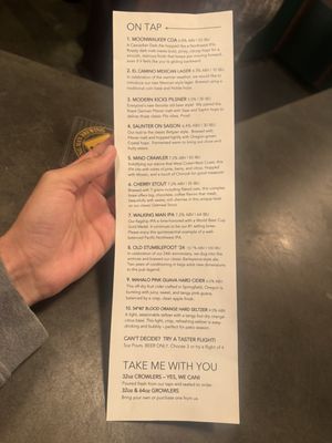 Menu photo 1 Walking Man Brewing Stevenson, WA