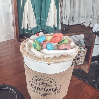 Wonder Coffeehouse - Lucky charm latte - Coffee & Tea Near Me - Buffalo, New York Wonder Coffeehouse - Lucky charm latte - Coffee & Tea Near Me - Buffalo, New York