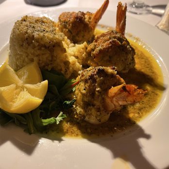 Dimora Restaurant - Jumbo Stuffed Jumbo Shrimp And Risotto - Italian Near Me - Norwood, New Jersey