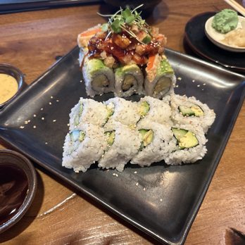 Mikuni - Avo-kyu roll & Vegi-Ten Roll lunch combo - Japanese Near Me - Concord, California