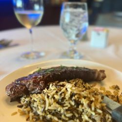 The Visalia Country Club - Steak  and rice