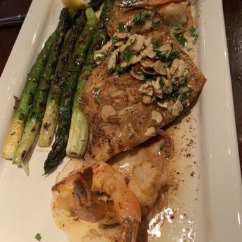 Pappadeaux Seafood Kitchen - Red snapper with shrimp - Seafood Near Me - Dallas, Texas Pappadeaux Seafood Kitchen - Red snapper with shrimp - Seafood Near Me - Dallas, Texas