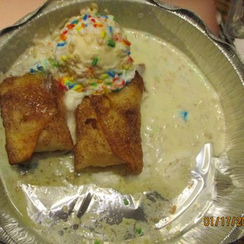 Julios - Chimichanga Cheesecake in a to go tin. Very, very good. - Mexican Near Me - Quinton, Virginia Julios - Chimichanga Cheesecake in a to go tin. Very, very good. - Mexican Near Me - Quinton, Virginia