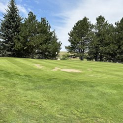 Little America Golf Course - Sand traps in the middle of the greens