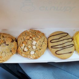 Classic choco chip, white choco macadamia nut, sea salt hazelnut, pineapple dole whip