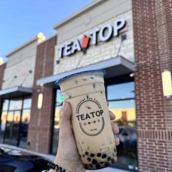 Tea Top - Earl grey milk tea with 3Q - Coffee & Tea Near Me - Carrollton, Texas Tea Top - Earl grey milk tea with 3Q - Coffee & Tea Near Me - Carrollton, Texas