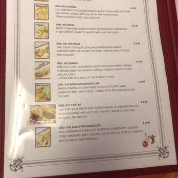 To-Ce-Chi - Menu - Mexican Near Me - Corpus Christi, Texas