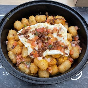 Pier 131 Kitchen + Bar - Breakfast Tots - New American Near Me - Shelton, Connecticut Pier 131 Kitchen + Bar - Breakfast Tots - New American Near Me - Shelton, Connecticut
