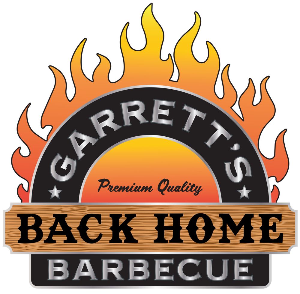 Garrett's Back Home Barbecue Logo