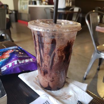 Pilgrim's Coffee House - Working with a great Mocha Frappé here at Pilgrim's. - Coffee & Tea Near Me - Fullerton, California Pilgrim's Coffee House - Working with a great Mocha Frappé here at Pilgrim's. - Coffee & Tea Near Me - Fullerton, California