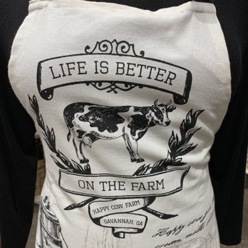 Paula Deen Store - an apron with a cow on it - Grocery Near Me - Myrtle Beach, South Carolina