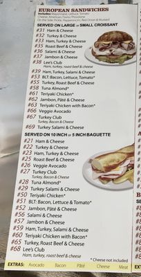 Menu photo 1 Lee's Sandwiches Gardena, CA