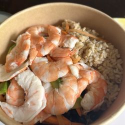 Teriyaki Bowl - Brown rice shrimp poke bowl