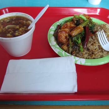 Asian Wok - Kung Pao Shrimp And Hot And Sour Soup. It's One Of Their $5.50 Lunch Specials. - Chinese Near Me - Columbus, Ohio Asian Wok - Kung Pao Shrimp And Hot And Sour Soup. It's One Of Their $5.50 Lunch Specials. - Chinese Near Me - Columbus, Ohio