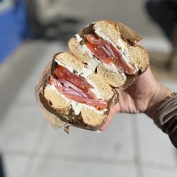 Boichik Bagels - The Classic (~$16): on a whole wheat everything bagel