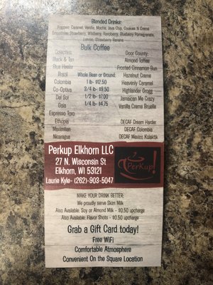 Menu photo 2 Perkup Elkhorn Elkhorn, WI