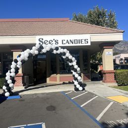 the entrance to the store