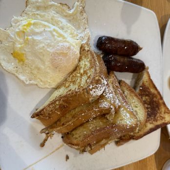 Silver Diner - Caramel French Toast, Eggs & sausage - Diners Near Me - Lanham, Maryland