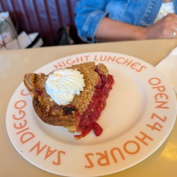 Beginner's Diner - Cherry pie- tasted like cherry medicine. Not a favorite of mine - Diners Near Me - San Diego, California