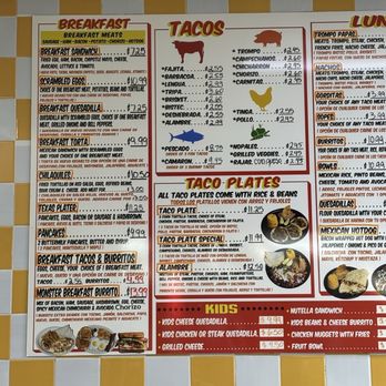 Trompitoz Taqueria - Menu - Mexican Near Me - Allen, Texas Trompitoz Taqueria - Menu - Mexican Near Me - Allen, Texas