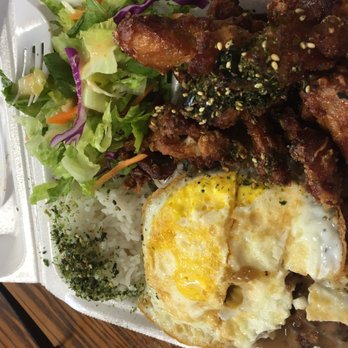 Joe's Grill Express - Mixed lunch loco moco and furikake chicken 8.75 - American Near Me - Honolulu, Hawaii Joe's Grill Express - Mixed lunch loco moco and furikake chicken 8.75 - American Near Me - Honolulu, Hawaii