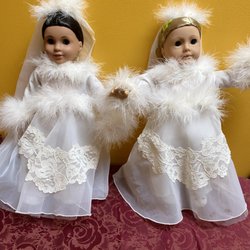 A Tailoring Nook - Dolls dresses made from Grandma wedding dress