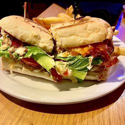 The Post - Very good chicken club $13.70 worth it.