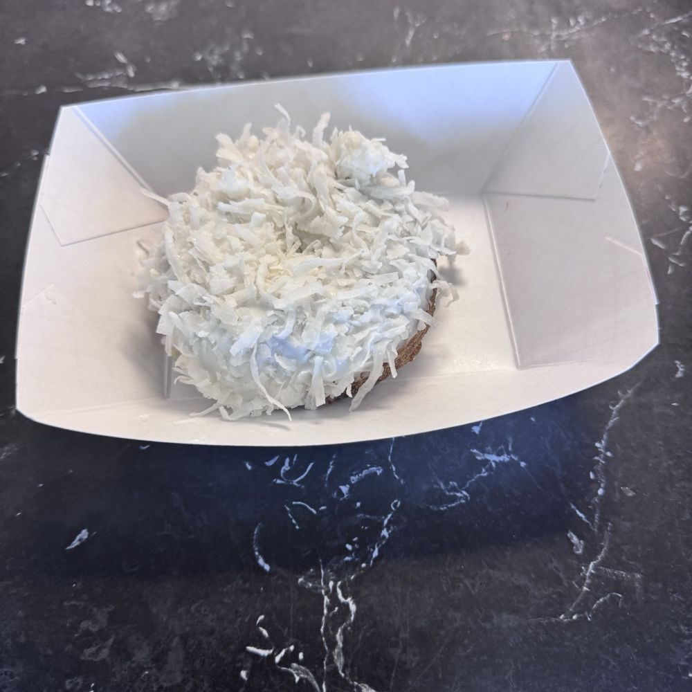 Valencia Donuts - Blueberry with vanilla frosting and coconut - Donuts Near Me - Valencia, Pennsylvania Valencia Donuts - Blueberry with vanilla frosting and coconut - Donuts Near Me - Valencia, Pennsylvania