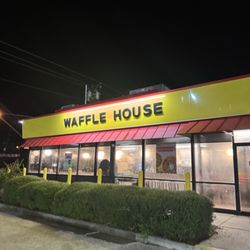 Waffle House - The hypnotic black and yellow glow of Waffle House that gets us every time