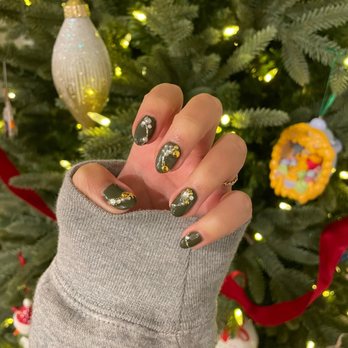 Heaven Nail & Spa - Gel manicure with nail art (Left hand) - Nail Salons Near Me - Fairfax, Virginia Heaven Nail & Spa - Gel manicure with nail art (Left hand) - Nail Salons Near Me - Fairfax, Virginia