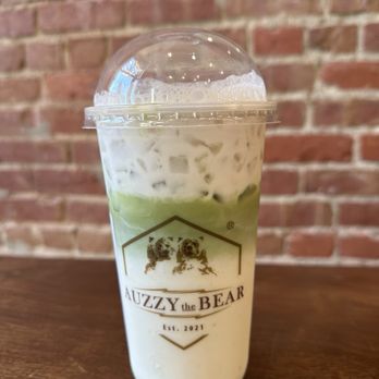 Auzzy The Bear - Lavender matcha latte - Ice Cream & Frozen Yogurt Near Me - Los Gatos, California