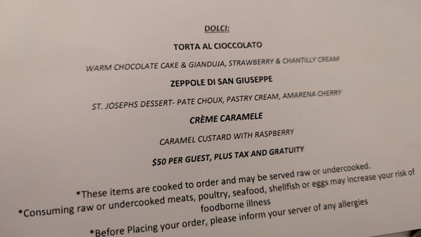 Menu photo 3 Materia Ristorante Bantam, CT Menu photo 3 Materia Ristorante Bantam, CT